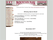 Tablet Screenshot of mountainmaninc.biz